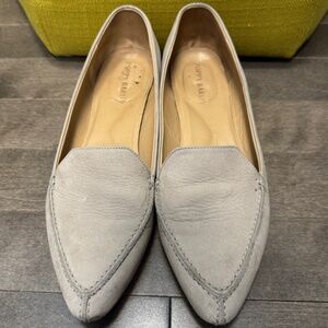 Poppy Barley grey suede flats women's 10